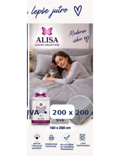 Čaršaf + 2 jastučnice Alisa 200 x 200 + 30cm